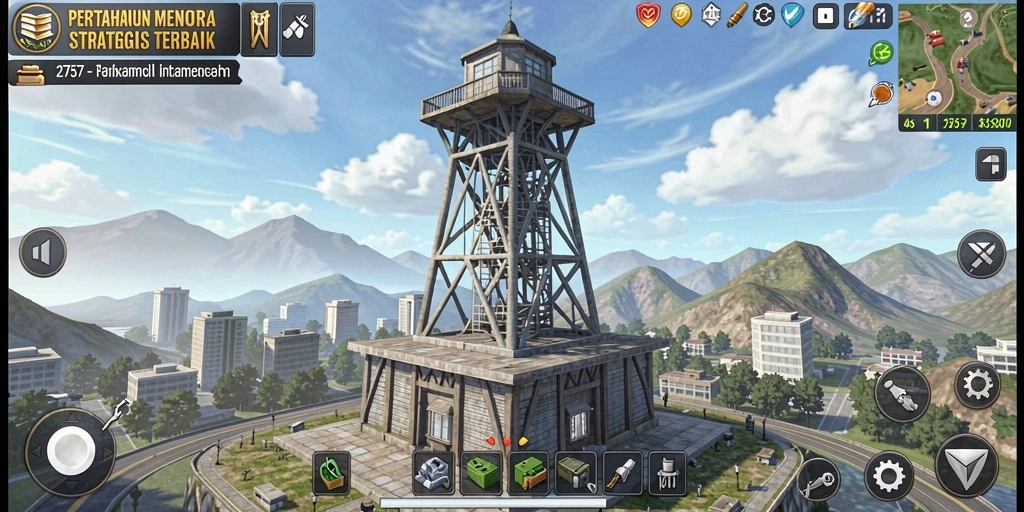 Screenshot gameplay Tower Defense yang mendebarkan di 2757.