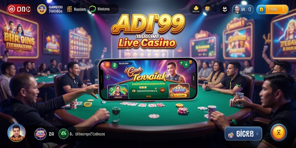 Tampilan gameplay Live Casino ADI99 yang menegangkan dan interaktif.