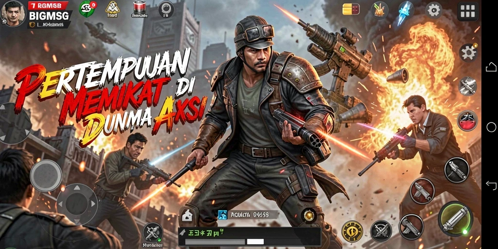 Tangkapan layar menampilkan aksi seru dalam BIGMSG yang mendebarkan.