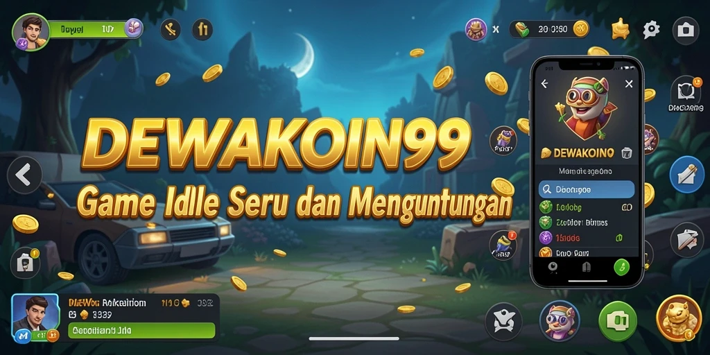 Tampilan gameplay <strong>DEWAKOIN99</strong> dengan fitur auto-collect yang menarik.