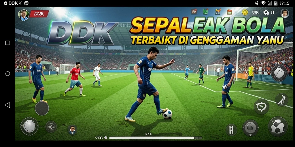 Screenshot DKK menampilkan momen menegangkan dalam pertandingan sepak bola.