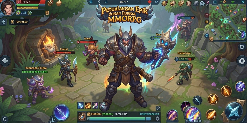 Tangkapan layar menunjukkan aksi seru dalam gameplay GF777.
