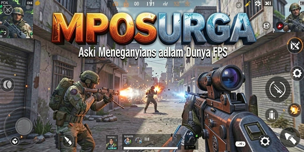 Tampilan gameplay seru di dunia FPS yang mendebarkan.