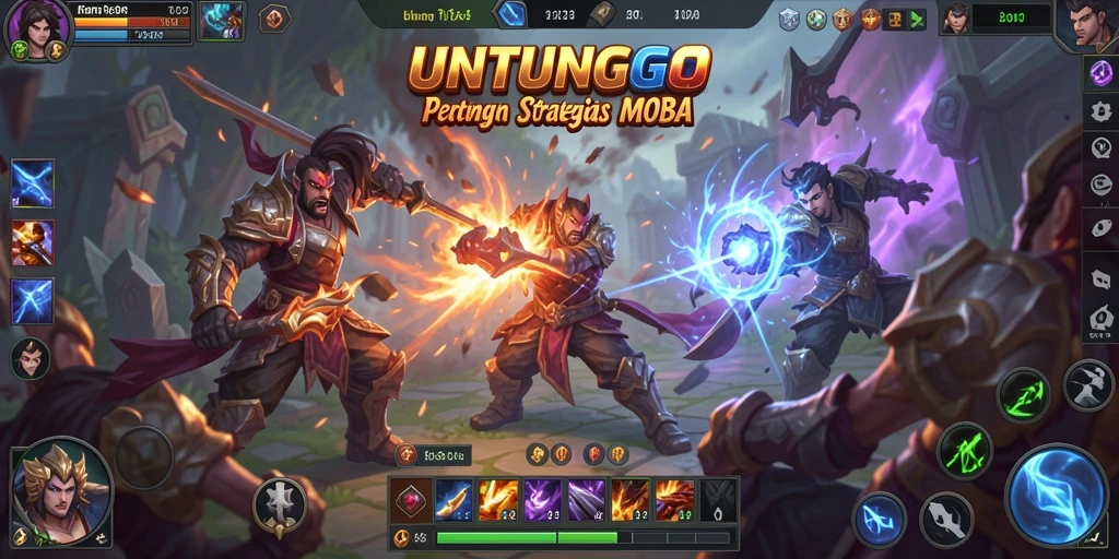 Tampilan seru gameplay <strong>UNTUNGGO</strong> dengan aksi pertarungan yang mendebarkan.