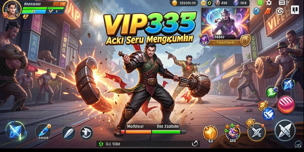 Tampilan dinamis dari gameplay seru di VIP333.
