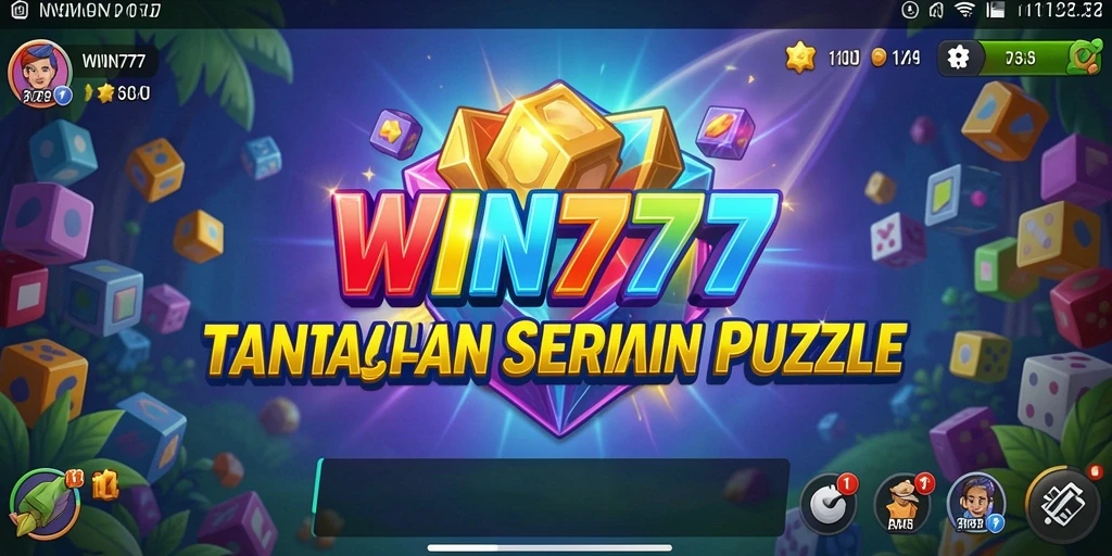 Tangkapan layar utama WIN777 dengan tampilan gameplay puzzle yang menantang.